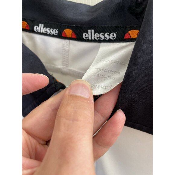 Ellesse Mens Red White Black  Polo Shirt Size Medium Tennis Italian - Picture 5 of 12